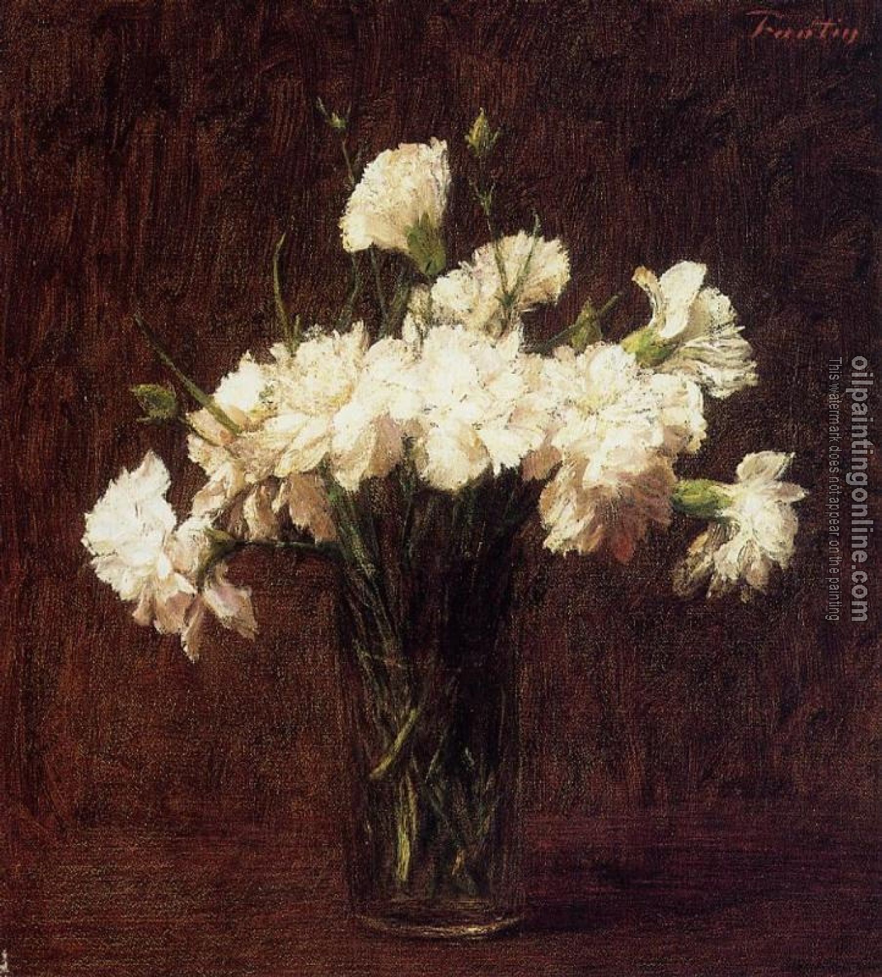 Fantin-Latour, Henri - White Carnations